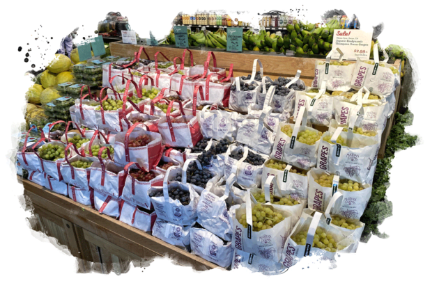 Merchandising Summer Grapes Veritable Vegetable