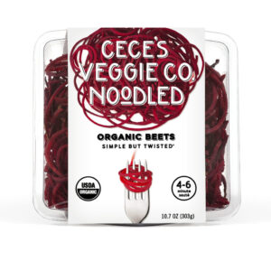 Beet noodles
