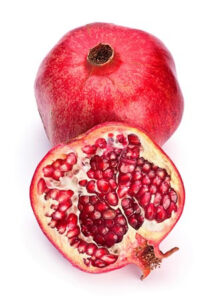 Pomegranate arils and outer image