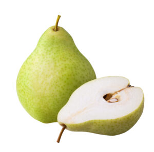 bartlett pear cut open